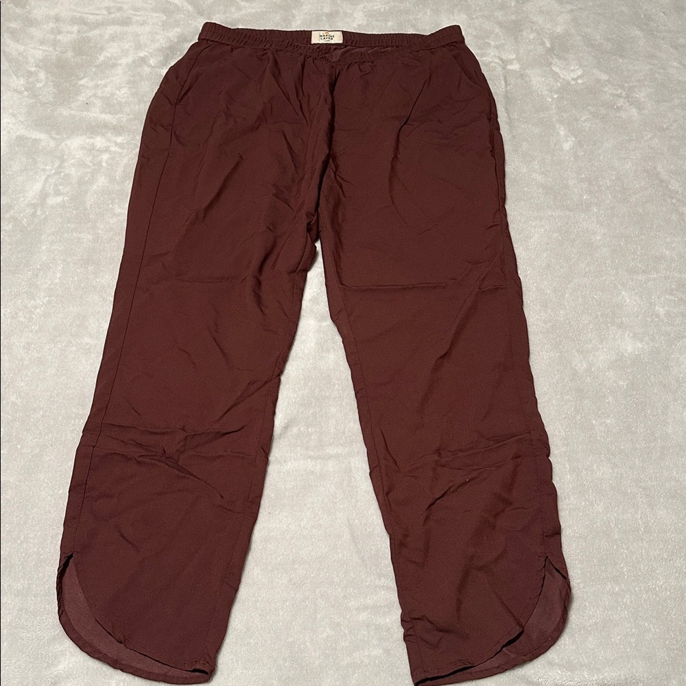 Marine Layer Allison Burgundy Lounge Pants